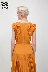 Sleeveless Ruffles pleated Dress back detail.jpg