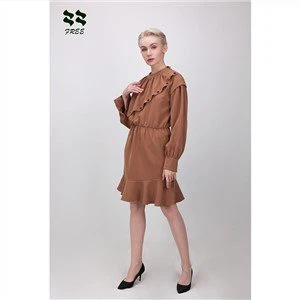 여성용 프릴 드레스